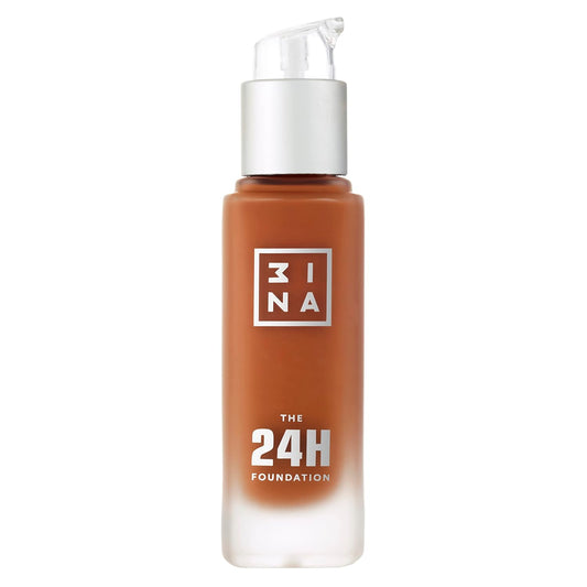 3INA The 24H Foundation 667-24H Long-Wearing Formula - Medium To High Buildable Coverage - Smooth Matte Finish - Expanded Shade Selection - Waterproof, Cruelty Free, Vegan Makeup - 1.01 Oz