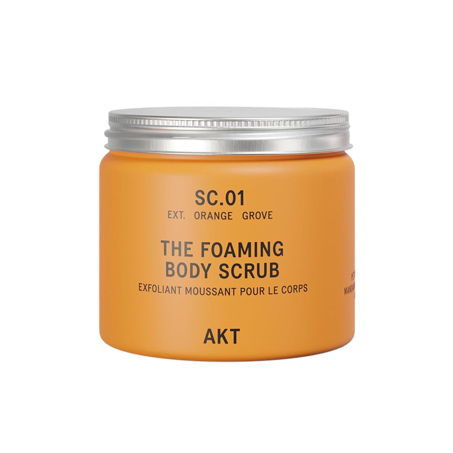 AKT The Foaming Body Scrub 8.4 Fl Oz, Skin Exfoliator, Body Scrub with Rice & Sugar, Papaya & Nourishing Oils, Natural Exfoliating Sugar Scrub with Vitamin E, Dead Skin Remover for Body