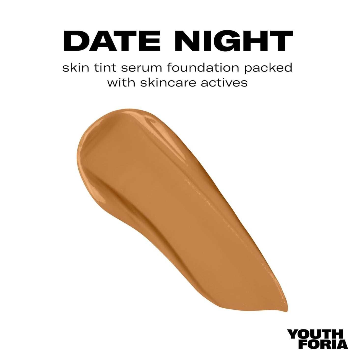 Youthforia Date Night Skin Tint Serum Foundation, Light-Medium Coverage, Hydrating Formula, Vegan & Cruelty-Free, 360 Medium - Neutral