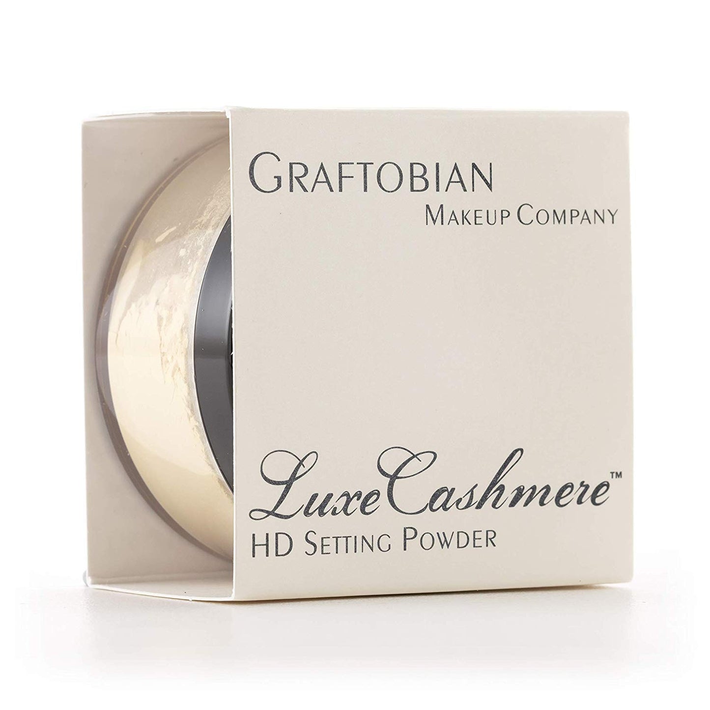 Graftobian HD LuxeCashmere Setting Powder - Banana Creme Pie (0.7 oz) - No Flashback, Matte, Silky Smooth Finish