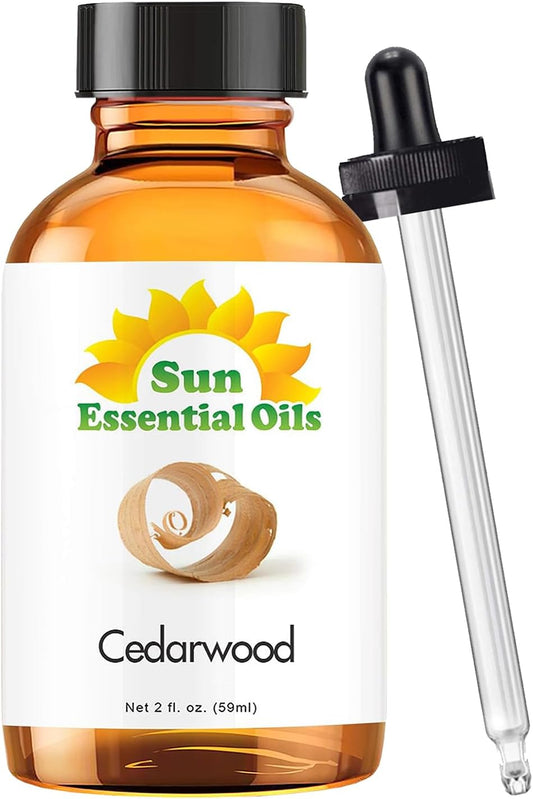 Sun Essential Oils 2oz - Cedarwood Essential Oil - 2 Fluid Ounces