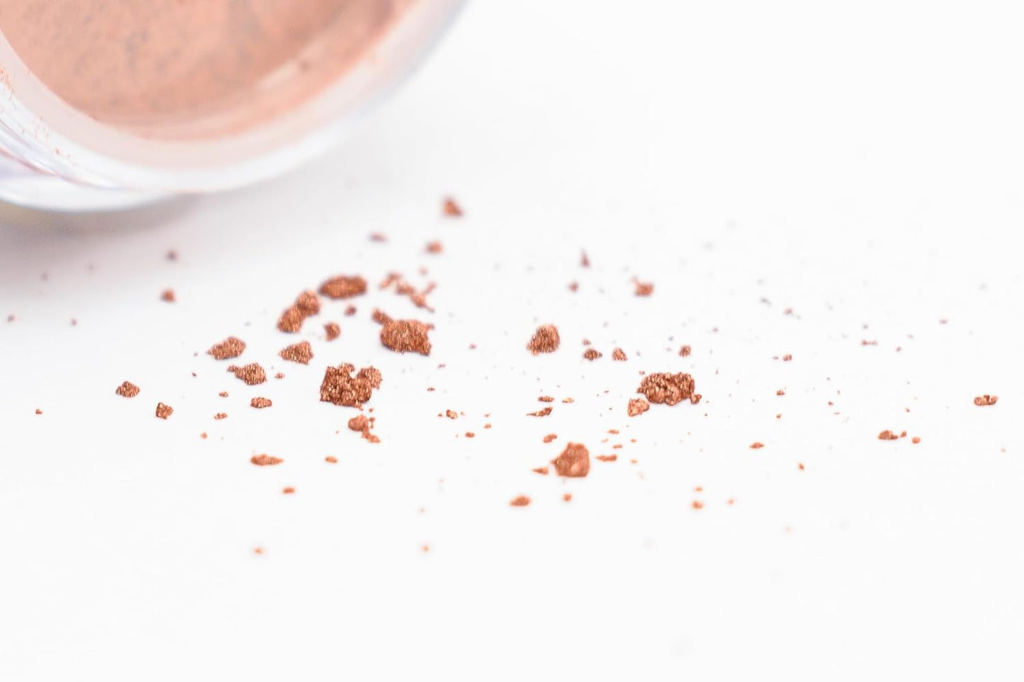 Copper Light Bronze Pink Mocha Brown Vegan Loose Eyeshadow Powder Pigment, Single Glitter Mineral Dust Jar Pot, Talc & Paraben Free, No Animal Testing & Cruelty Free