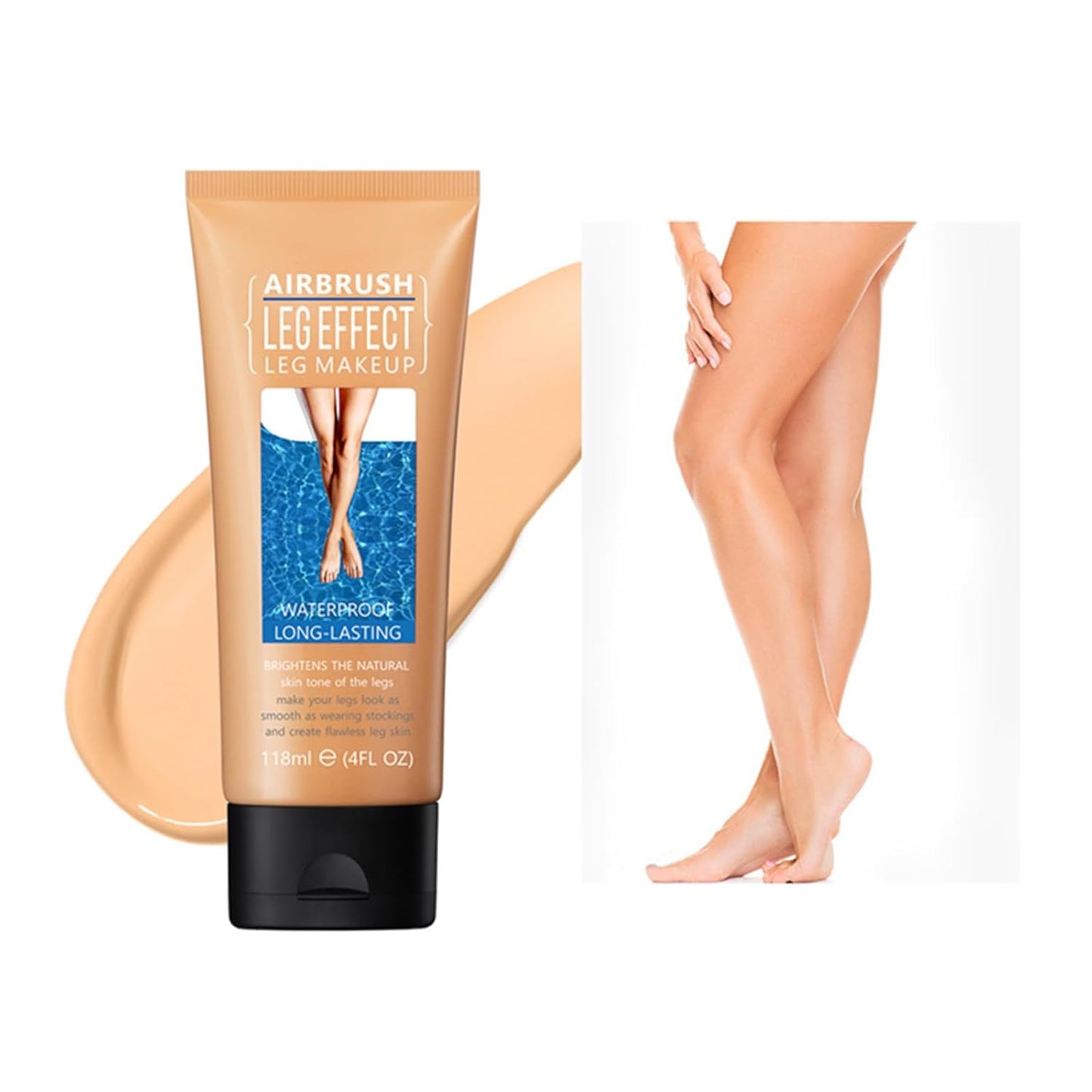 Leg Makeup Waterproof No Transfer, Leg Makeup Lotion, Body Makeup Waterproof Foundation, Leg Makeup for Varicose Veins Waterproof, Leg and Body Makeup for Tattoo Cover Up (Medium Glow)