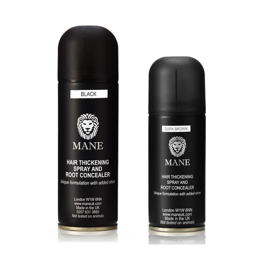 Hair Thickening Fiber Spray by Mane (200 ml, Grey)