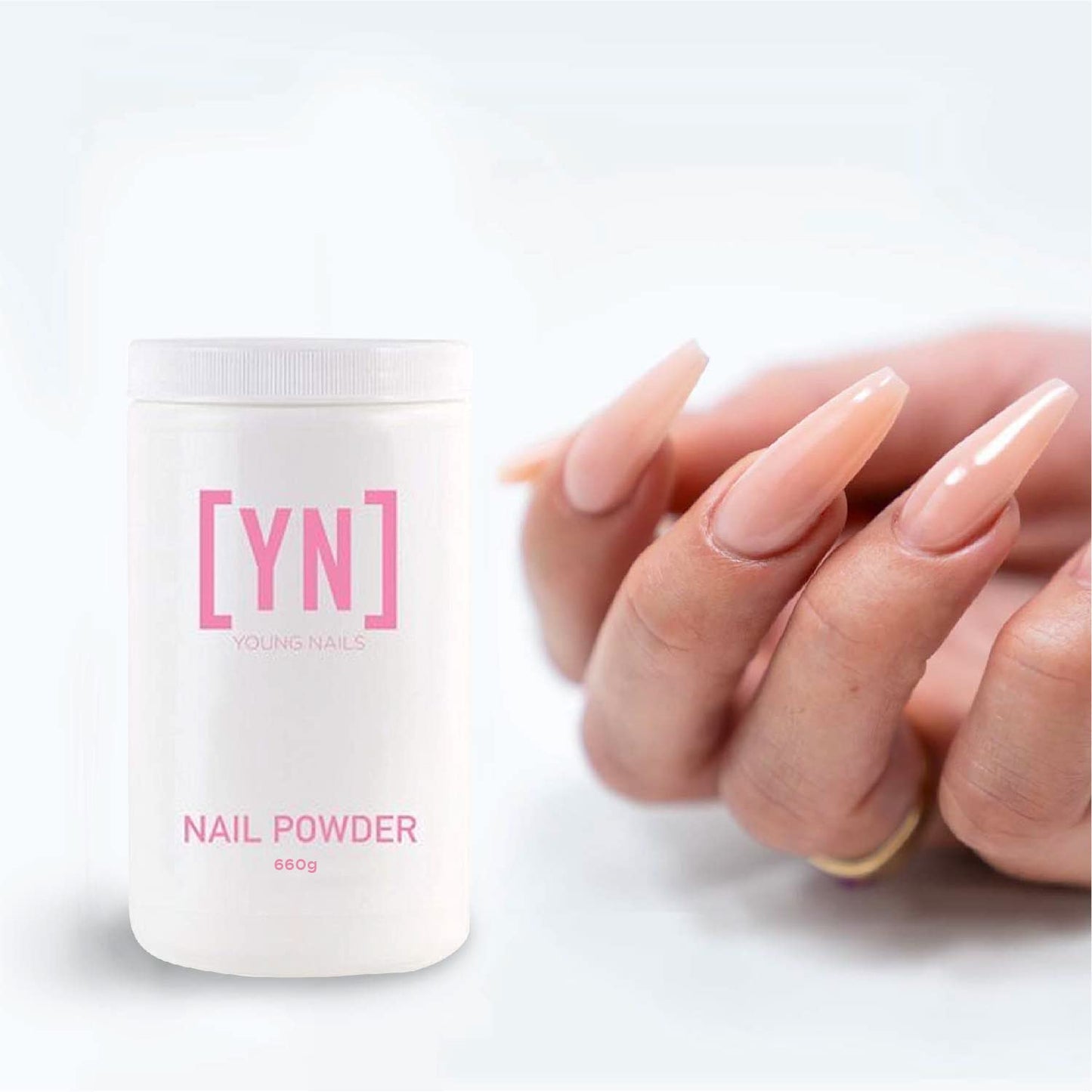 Young Nails Acrylic Cover Powder, Bare, 660 Gram