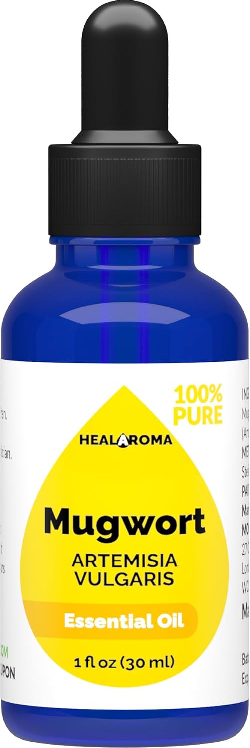 Mugwort Essential Oil 30 ml - 1 oz - Pure & Natural - with Pipette Dropper