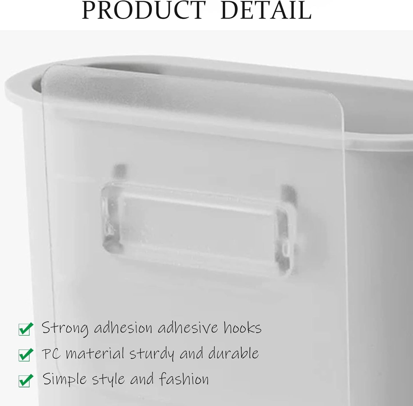 Toothbrush Holder Wall Mounted for Bathroom, Wall Toothbrush Holders for Electric Toothbrush, Toothpaste, Razor, Self Adhesive Wallmount Organizer (Grey