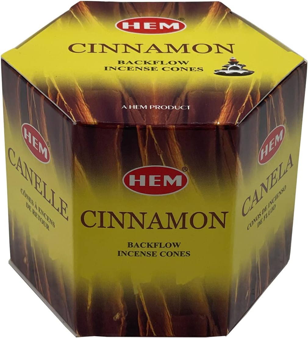 Cinnamon Backflow Incense Cones for Waterfall Aromatic Smoke Fountain Haze Falls