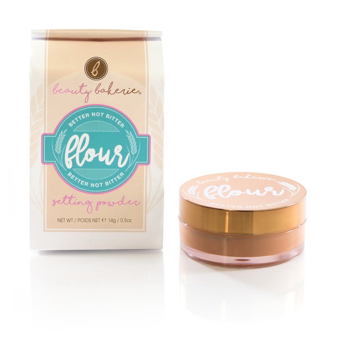 Beauty Bakerie Flour Setting Powder for Foundation, Loose Face Powder Makeup, Perfect for Oily Skin, Long-Lasting Matte Finish, Ideal for Baking and Blurring, 0.5oz, Cacao (Brown)