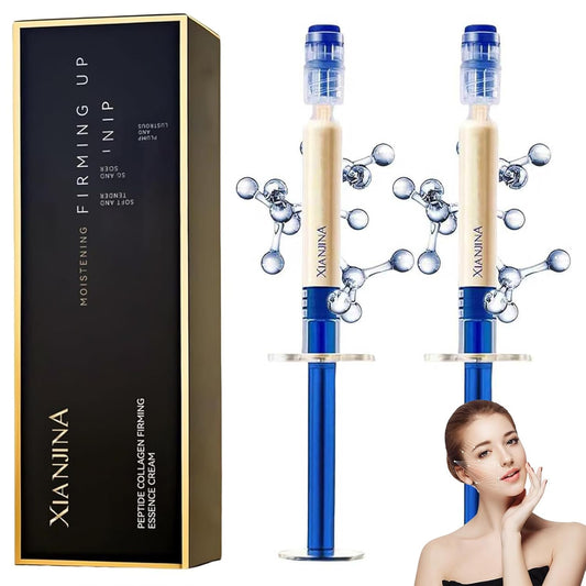 Xianjina Polypeptide Collagen Elastic Essence Cream - Micro-Molecular Anti-Wrinkle Firming Lotion, Tightening & Lifting Sagging Skin for Face, Moisturizing Anti-Aging Treatment (2 Pack)