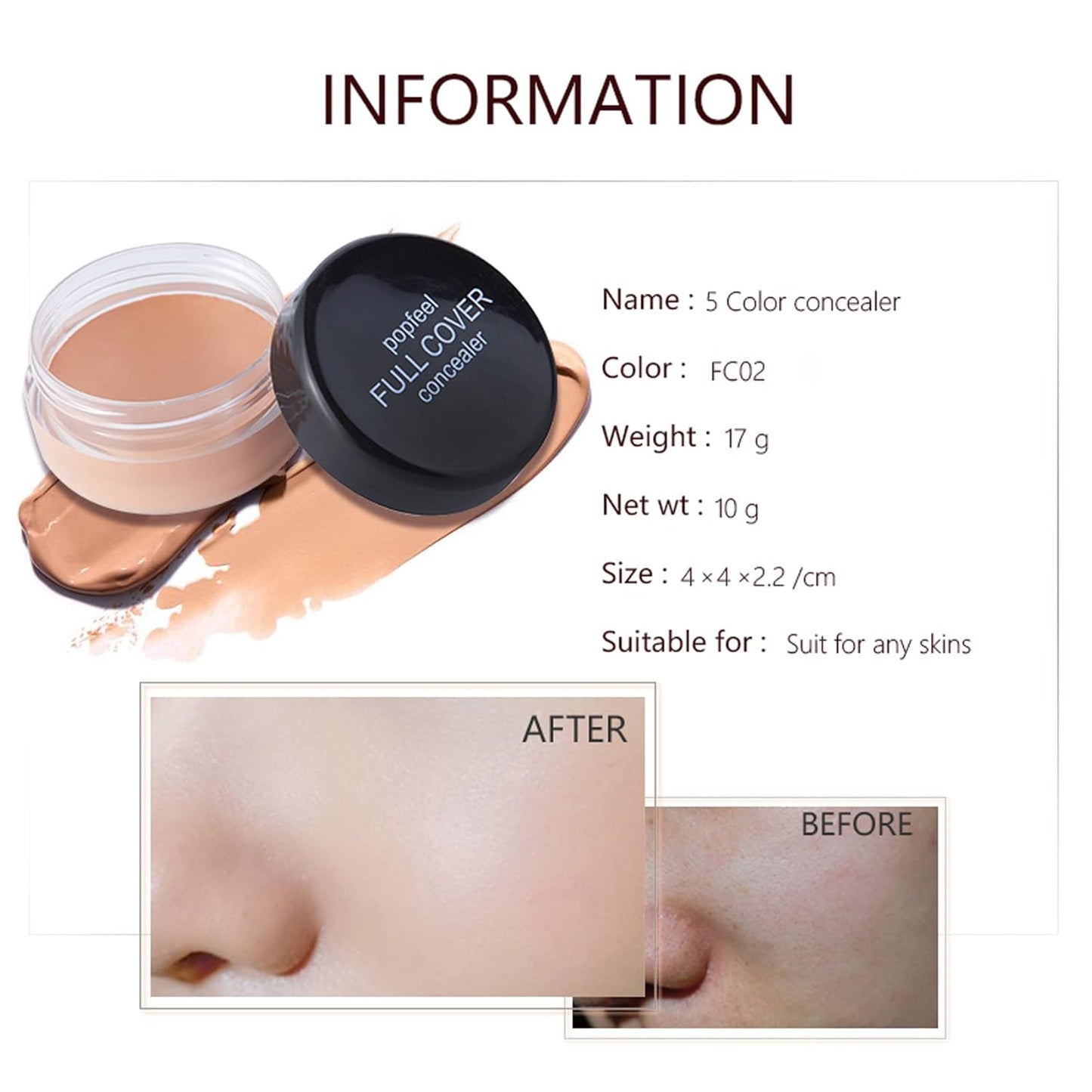 All in One Makeup Kit For Beginners Full Kit, Full Makeup Kit For Teen Girls, Makeup Gift Set, Include Eyeshadows, Concealer, Cosmetic brush, Lip Gloss, Lipstick, Powder puff, Mascara -005