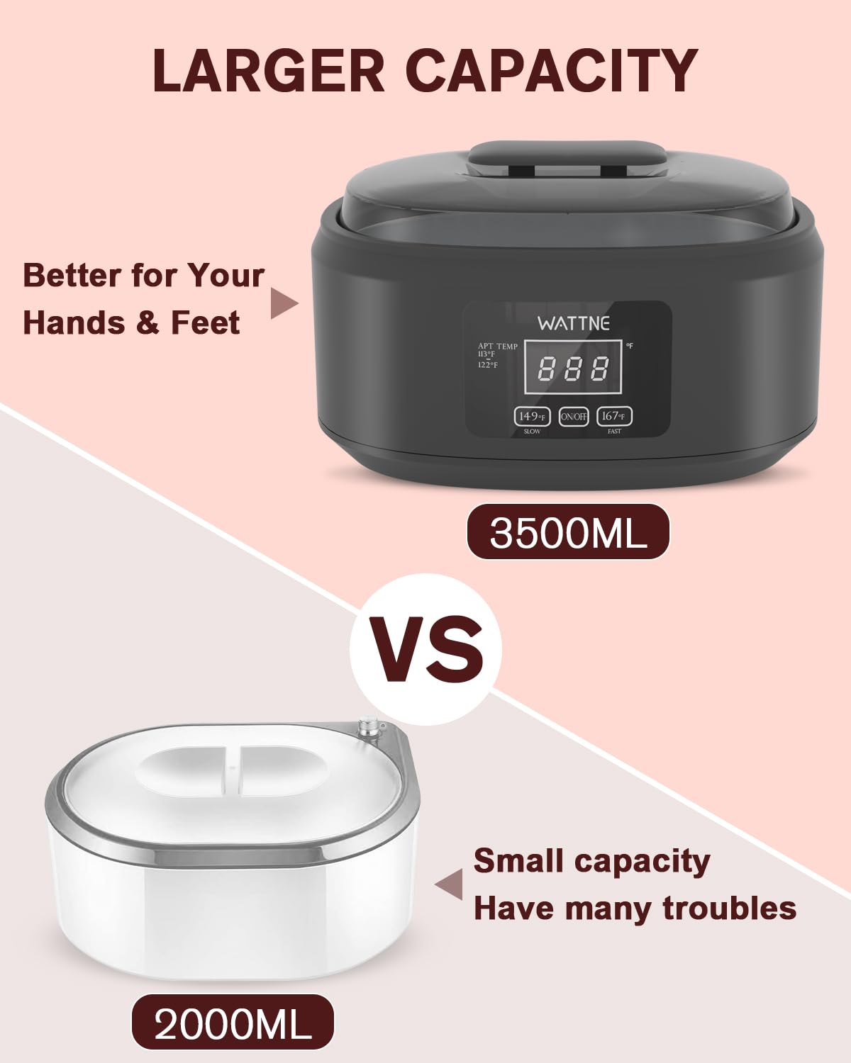 Paraffin Wax Machine for Hand and Feet -Paraffin Wax Warmer Moisturizing Kit Auto-time and Keep Warm Paraffin Hand Wax Machine for Arthritis (Black)