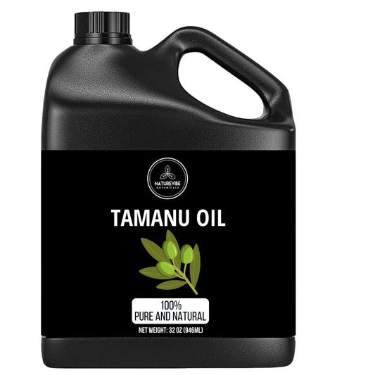 Naturevibe Botanicals Tamanu Oil 32 Ounces | 100% Pure and Natural | Great for Skin Care and Hair Care