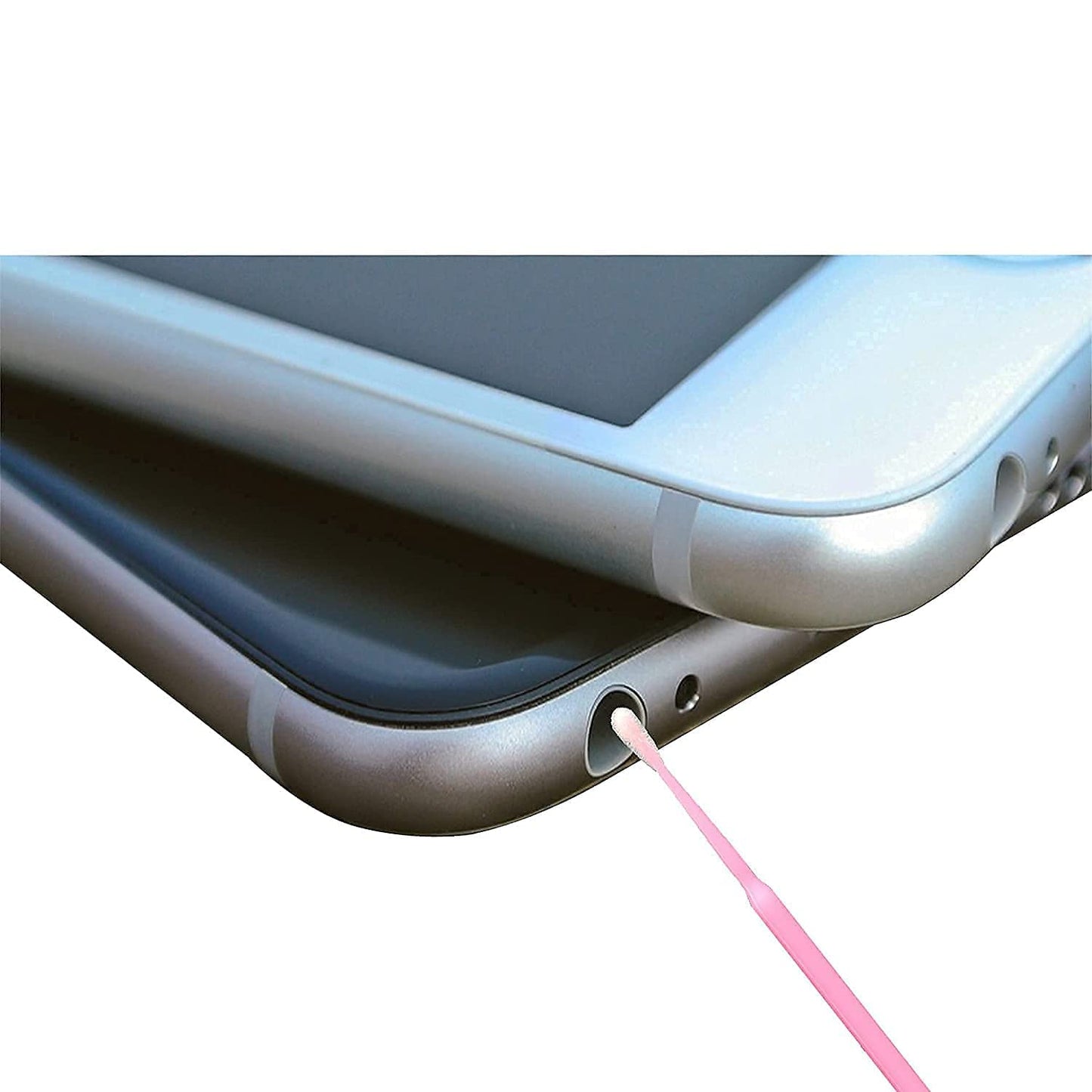 600PCS Microswabs for Eyelash Extensions，Disposable Micro Applicators Brush for Cleaning and Applying Make-up Pink (Head Diameter: 2.0mm)