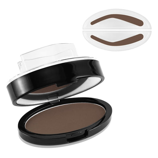 Boobeen Eyebrow Seal Stamp Powder - Waterproof 3 Seconds Eye Make Up Nature Coloring Kit - Creates Natural Looking Brows for Makeup Beginners