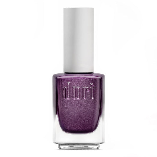 duri Nail Polish, 760 A Million Likes, Purple Metallic Glitter, Full Coverage, Shiny Finish, Fast Drying, Lasting, 0.45 Fl Oz
