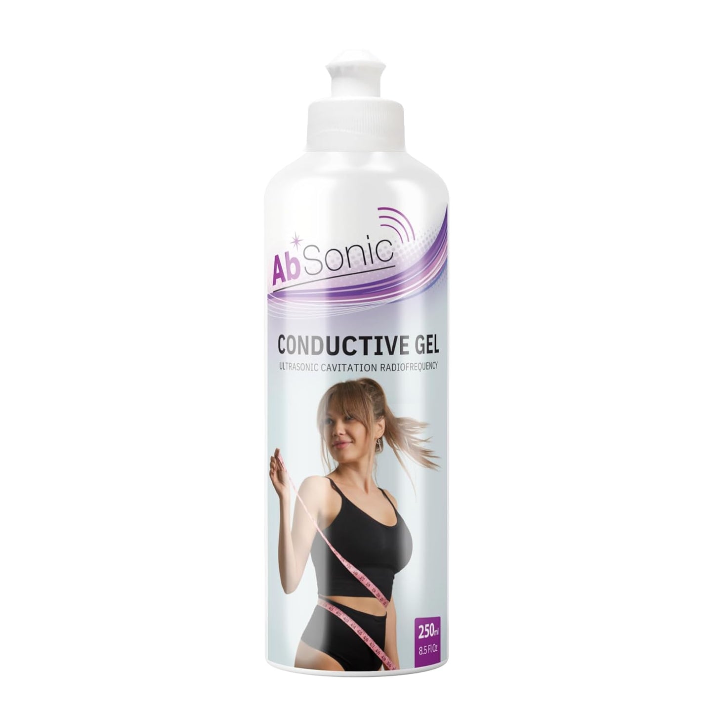 Absonic Conductive Gel for Body Devices: Cavitation, Radiofrequency, Body Sculpting Devices - Paraben-Free, 1-Pack
