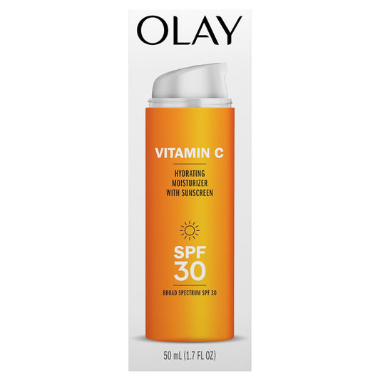 Olay Vitamin C Hydrating moisturizer with sunscreen, SPF 30, 1.7 Oz