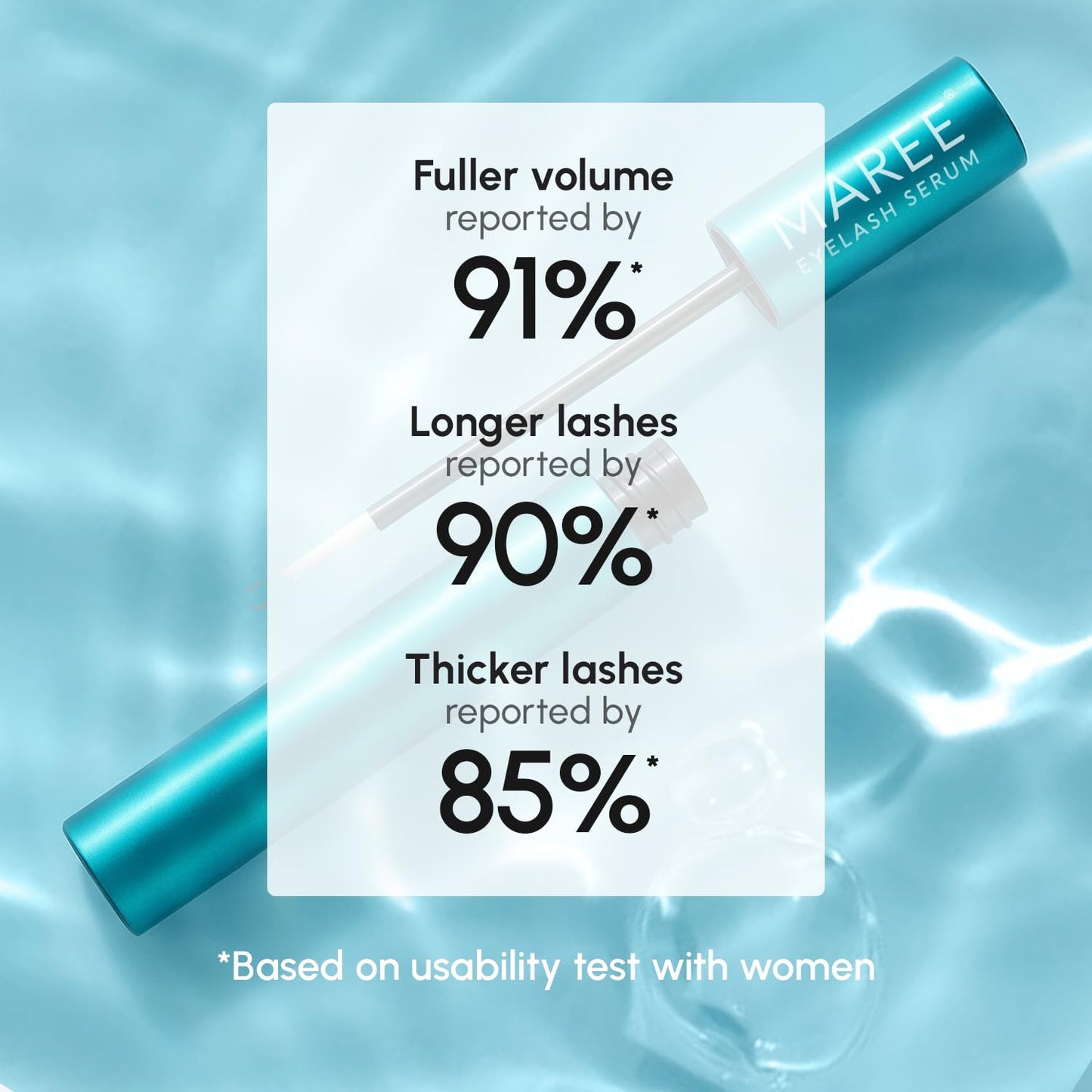 MAREE Eyelash Serum To Grow Lashes & Brows - Eye Lash Serum for Eyelash Growth Without Prostaglandin - Rapid Enhancing Lash Growth Eyebrow Boost Oil - Sérum De Pestañas Suero Para Pestañas Crecimiento