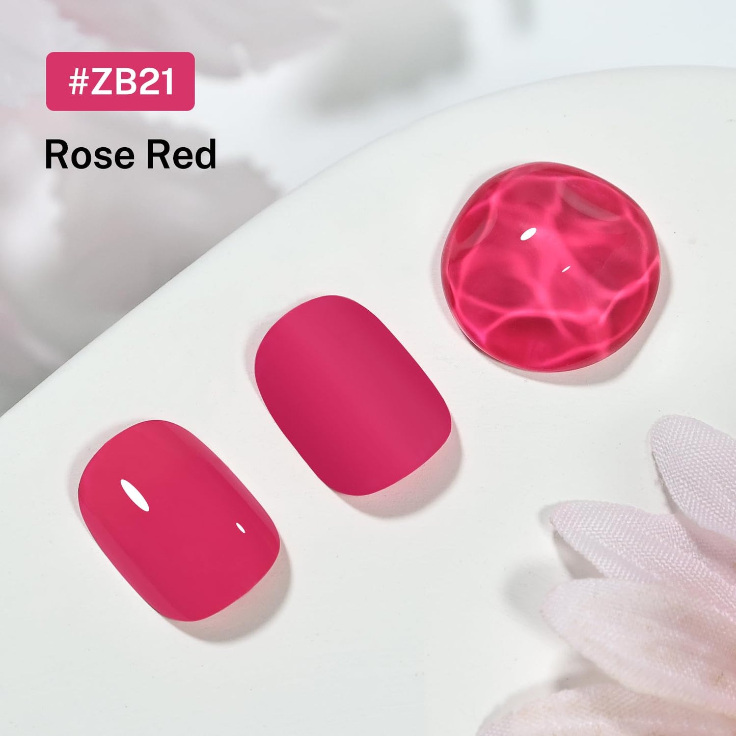 16.5ml Rose Red Nail Polish Large Volume Quick Dry Nail Polish, Long Lasting Shine, Fingernail Toenail Nail Art DIY Home Travel Nail Art Gift