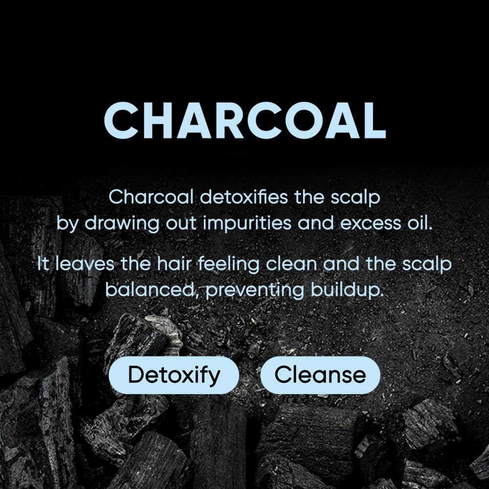 Charcoal Shampoo Bar 2.0 - Hydrating & Moisturizing Natural Hair Soap Bar Shampoo for Excess Oil Build-Up & Scalp Nourishment - Bathing Soap Solid Shampoo for All Hair Types (120g, 4.23oz)