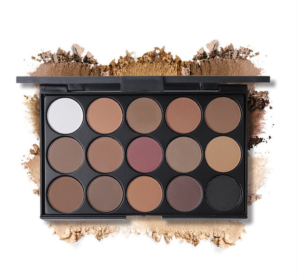 15 Colors Eyeshadow Makeup Palette Cosmetic Contouring Kit - Perfect for Professional and Daily Use