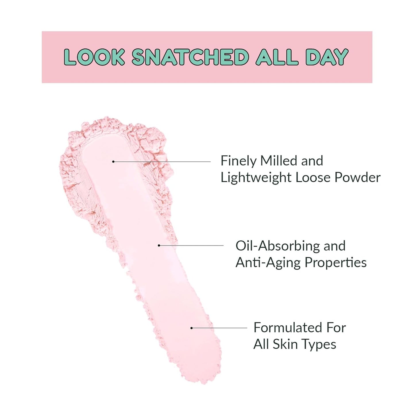 Kimchi Chic Beauty Puff Puff Pass Set and Bake Setting Powder for Makeup, Extra Fluffy Loose Face Powder Poof, Soft Natural Face Makeup for Uneven Skin Tone, 09 Pink