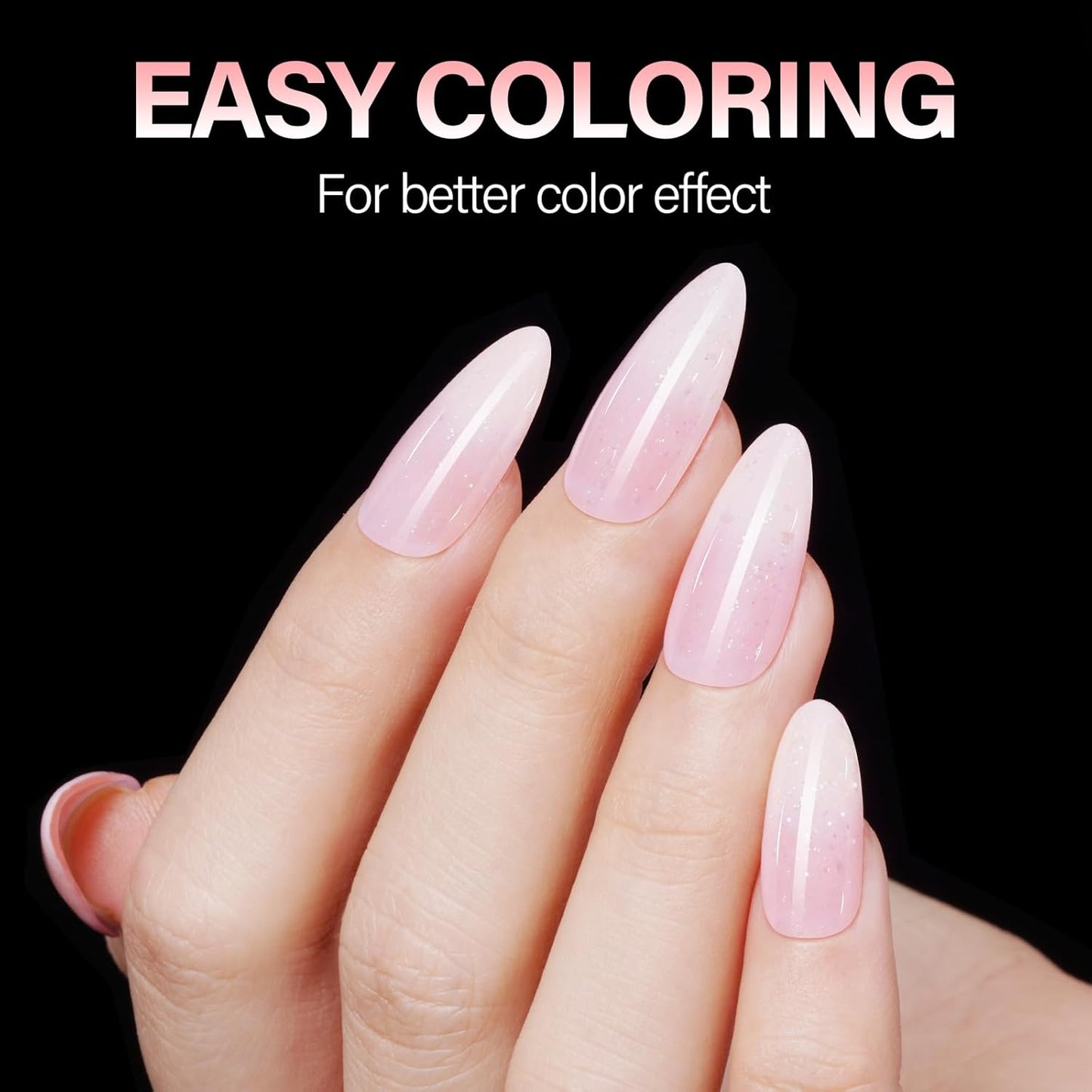 AILLSA Medium Almond Nail Tips Soft Clear Gel Nails Tips Preshaped Full Cover Nails Tip False Gelly Nail Tip for Nails Extension with Storage Box 216pcs 12 Sizes