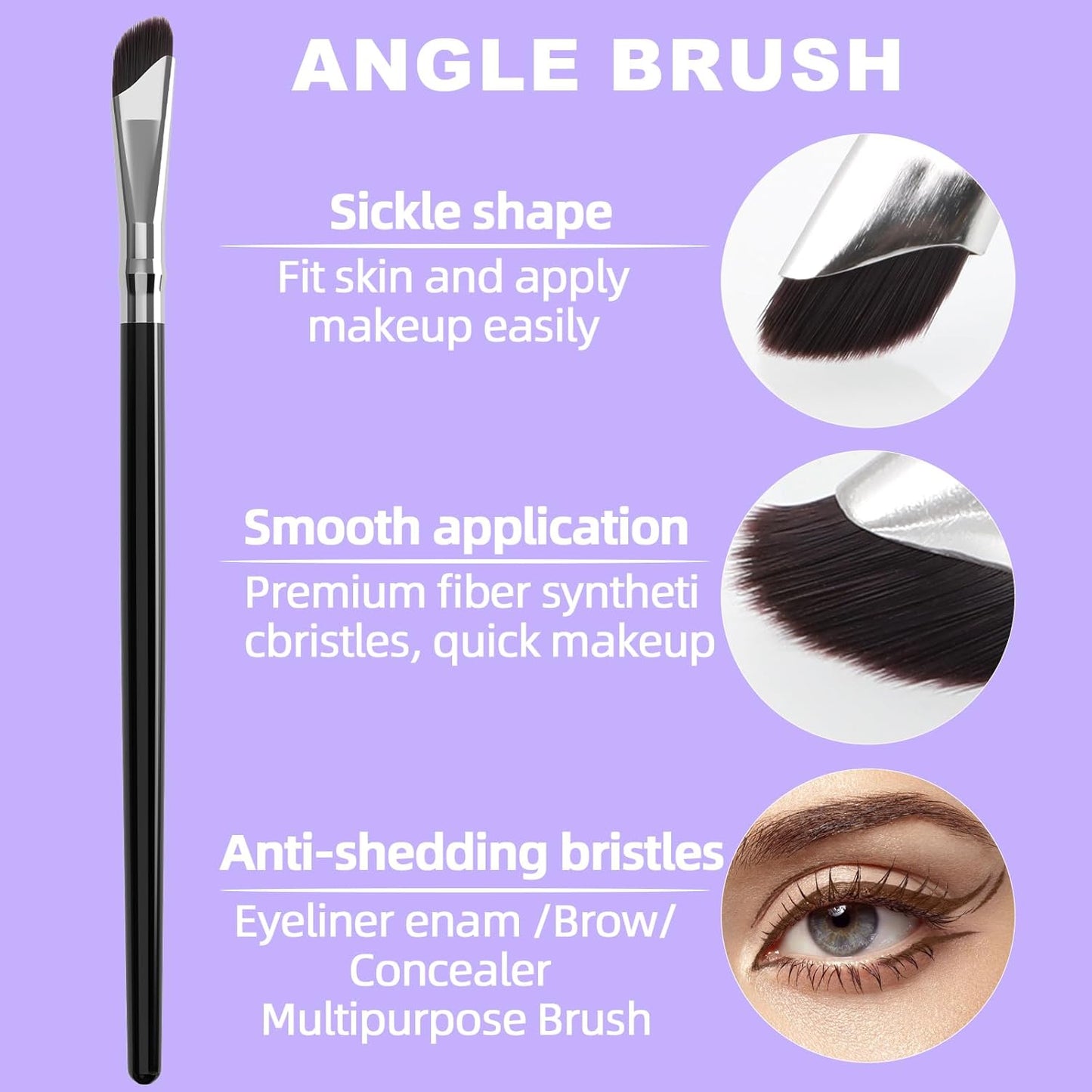 LAVONE Eyeliner Set - Waterproof Makeup Kit with Liquid Eye Liner Pencil, Gel Eyeliner and Angled Eye Liner Brush, Waterproof, Smudge Resistant, Long Lasting Formula - Black Brown