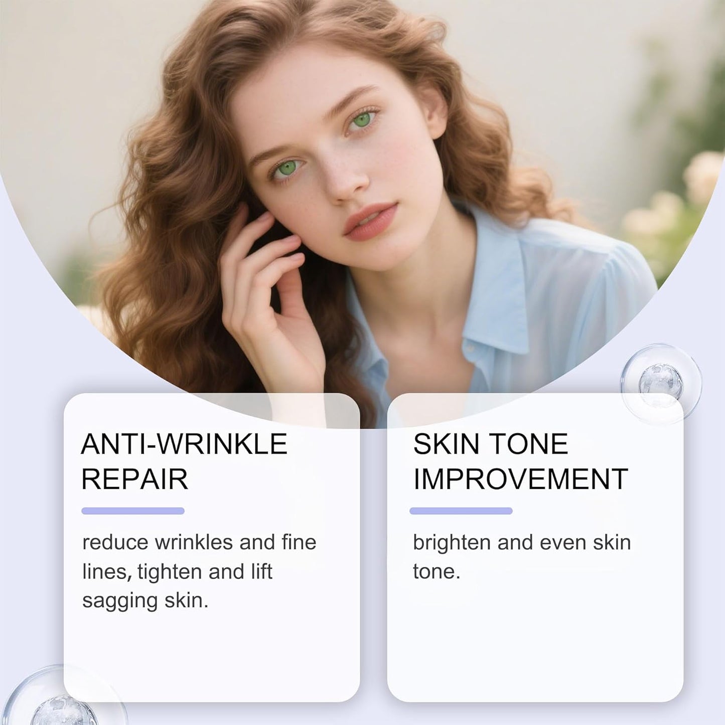 Arm Firming Cream, Face Moisturizing Cream, with Hyaluronic Acid & Retinol, Deeply Moisturizing & Firming & Lifting Skin, Lightening Wrinkles, Brightening Skin, 1.76 OZ, for All Skin Types.