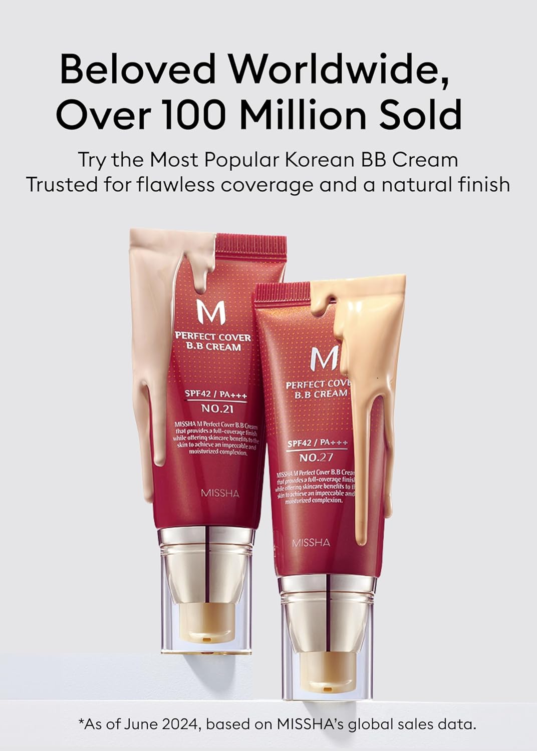 MISSHA M Perfect Cover BB Cream No 31.Golden Beige - Medium/Tan with Neutral Undertone SPF 42 PA +++ 1.69 Fl Oz - Tinted Moisturizer with SPF