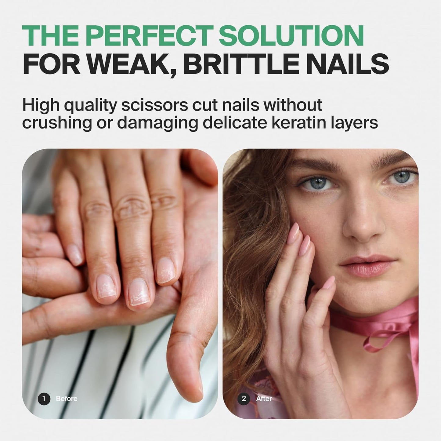 GERMANIKURE Tower Point Cuticle Scissors Grooming Scissors FINOX Stainless Steel Professional Nail Scissors in Cork Case -Ethically Made in Solingen Germany - 4705