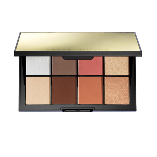 Kevyn Aucoin Sculpt and Define Contour Book Volume 4: All-in-one makeup artist palette compact. Defines facial features. Eyes, cheekbone, nose & jawline. Highlighters to glow. All skin tones & shapes.