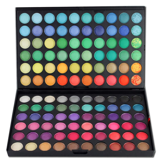 Eyeshadow Palettes, Easy to Blend Color Fusion 120 Shades Metallic and Shimmer Eyeshadow Sweatproof and Waterproof Nudes Eye Shadows, Professional Makeup Long Lasting for Teen, Brights #1