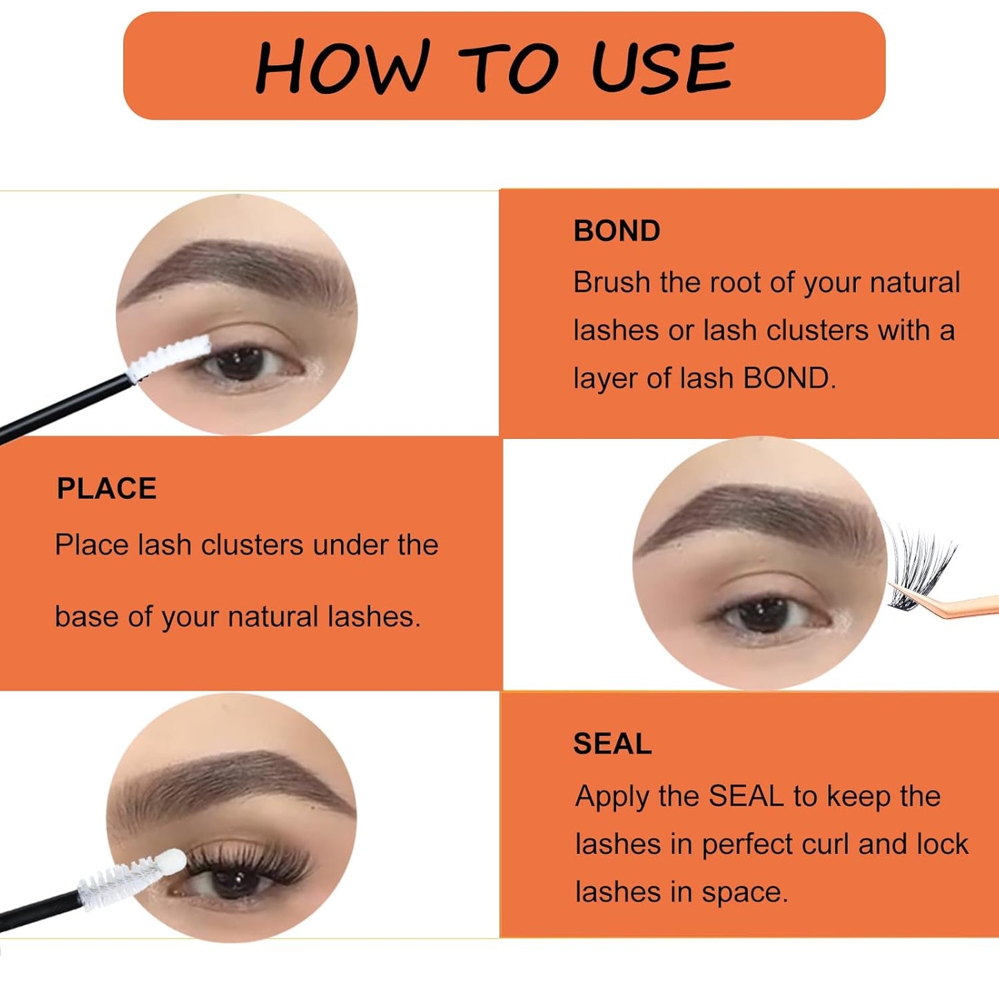 Eyelash Clusters VYNIXUS Lash Clusters Wispy Individual Lashes Cluster Eyelash Extensions D Curl DIY at Home Natural Cluster Lashes (20D-0.07D-Mix8-16)