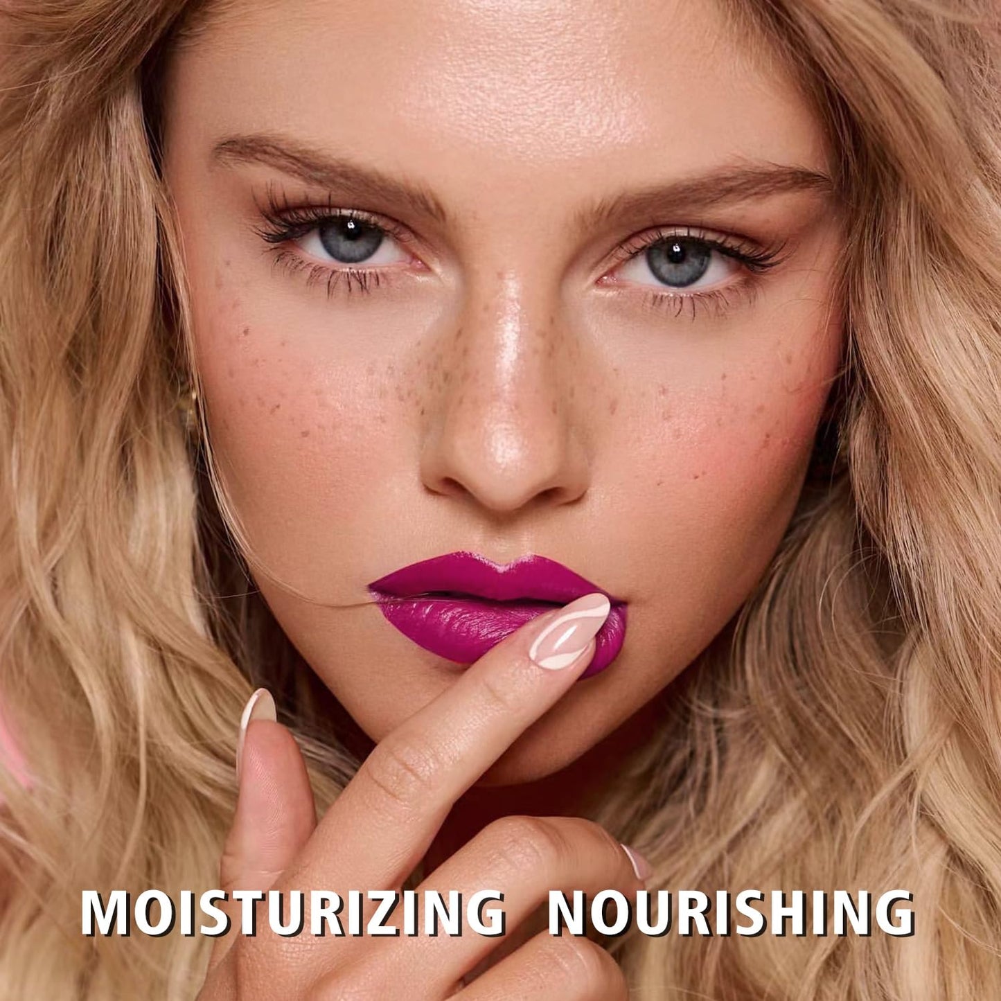 MAKI YIKA Moisture Purple Lipstick for Women Hydrate Lip Gloss for Dry Cracked Lips Weightless Glossy Lip Color Juicy Finish,MA067 Jam Purple