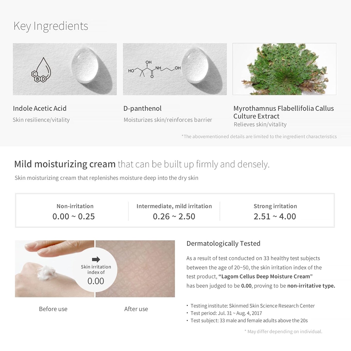 LAGOM Cellus Deep Moisture Cream Natural Moisturizer with Ceramide and D-Panthenol (B5) Smooth, Hydrating, Nourishing Protecting Cream 2.02 Fl Oz