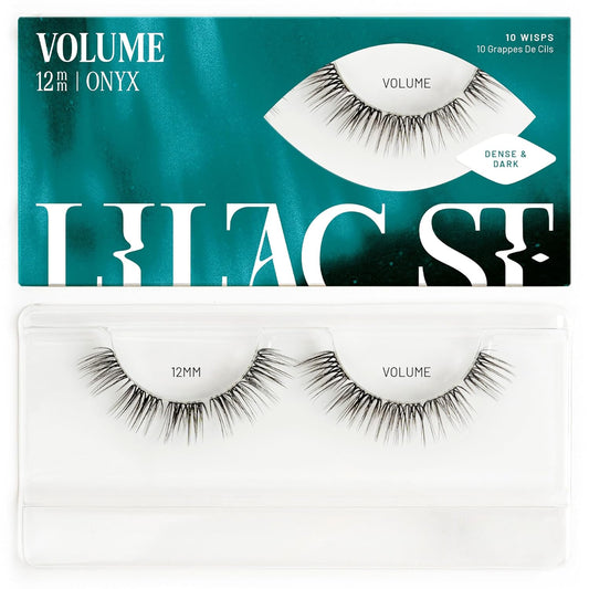 Lilac St - Volume Dramatic Faux Eyelash Clusters (12mm) - Dense & Distinctive Look - DIY Lash Extension Wisps - Lightweight & Lifelike - Lasts 10 Days - Korean Silk - Cruelty Free, Vegan - 10 Lashes