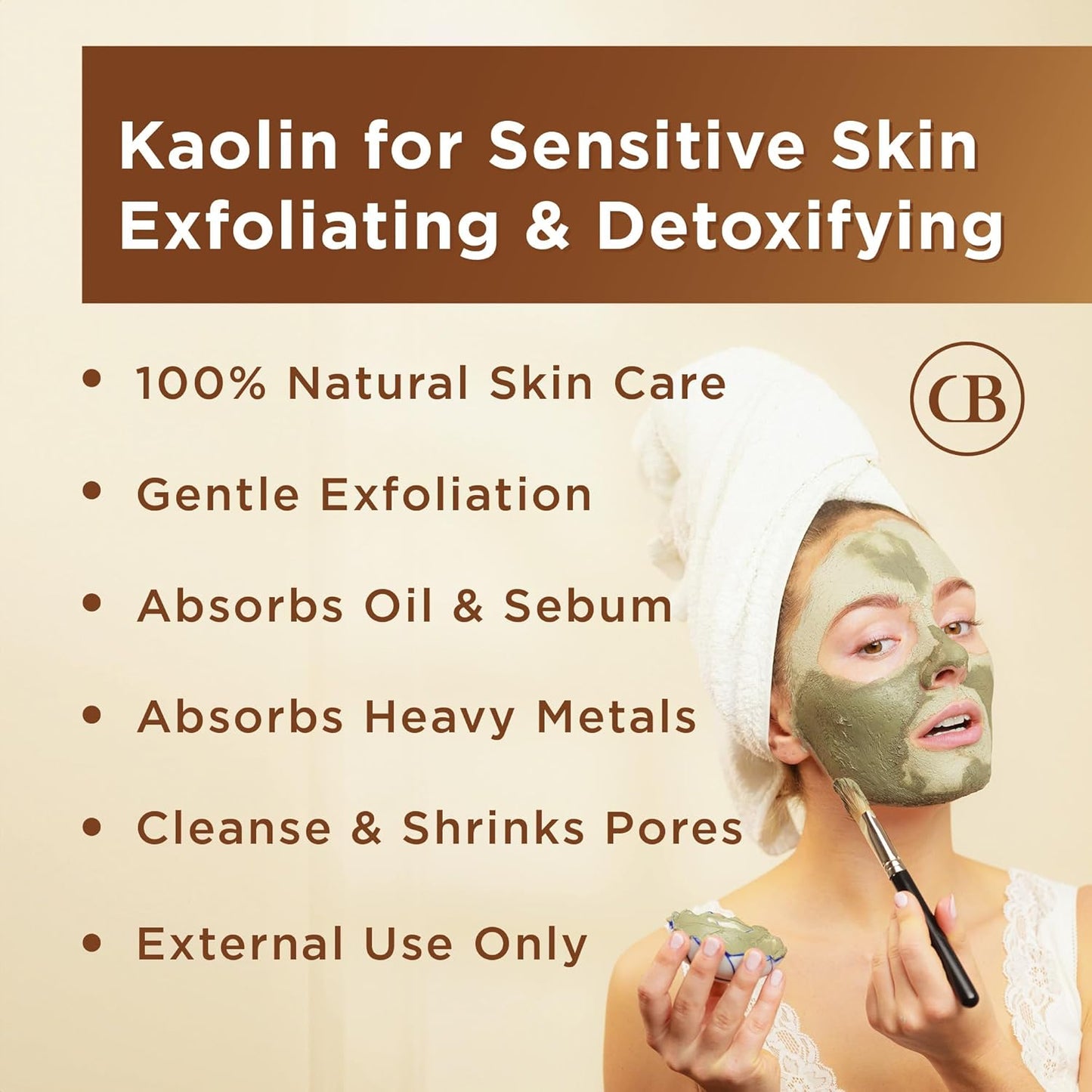 California Biology Clay Mask Variety Pack | Indian Healing Clay Assortment with Kaolin, Calcium Bentonite, and Kaolin & Bentonite | Deep Pore Cleansing Facial Mask & Clay Body Scrub | 6 Count