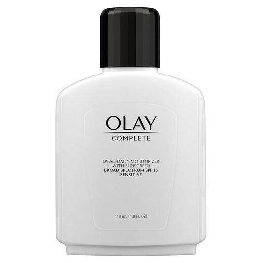 Olay Face Moisturizer, Complete All Day Moisturizer With Sunscreen Broad Spectrum SPF 15 - Sensitive, 4 fl. Oz, 1 unit