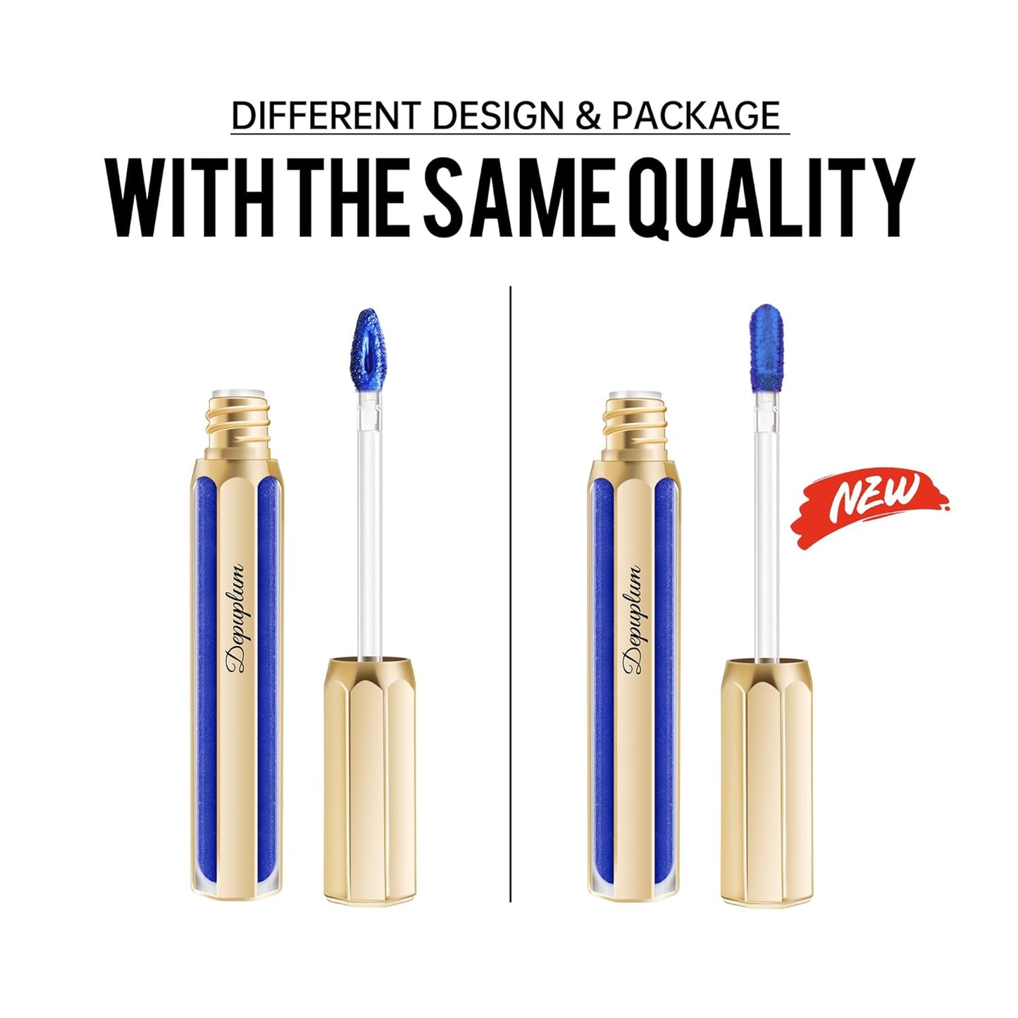 Nude Lipsticks for Women Metallic Lipstick Long Lasting Non Stick Cup Lip Gloss, Metal Shine Lightweight Hydrating Full Coverage Lip Color, DP101 Halo