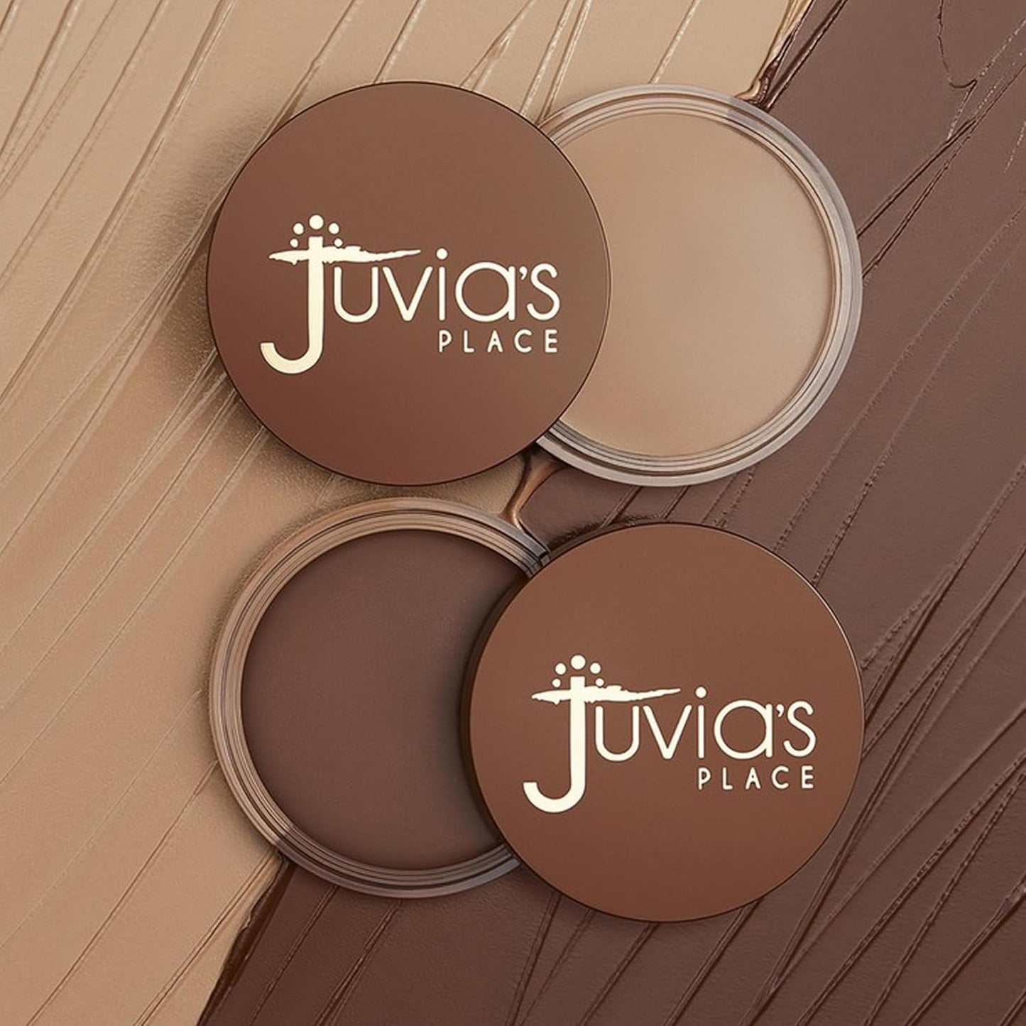 Juvia's Place Bronzed Cream Bronzer Amber - Creamy Bronzing Makeup Beauty Glow Sun Kissed Cheek Matte Shimmer Contour Long Lasting Finish Pigmented Bronze Light Buildable Blendable