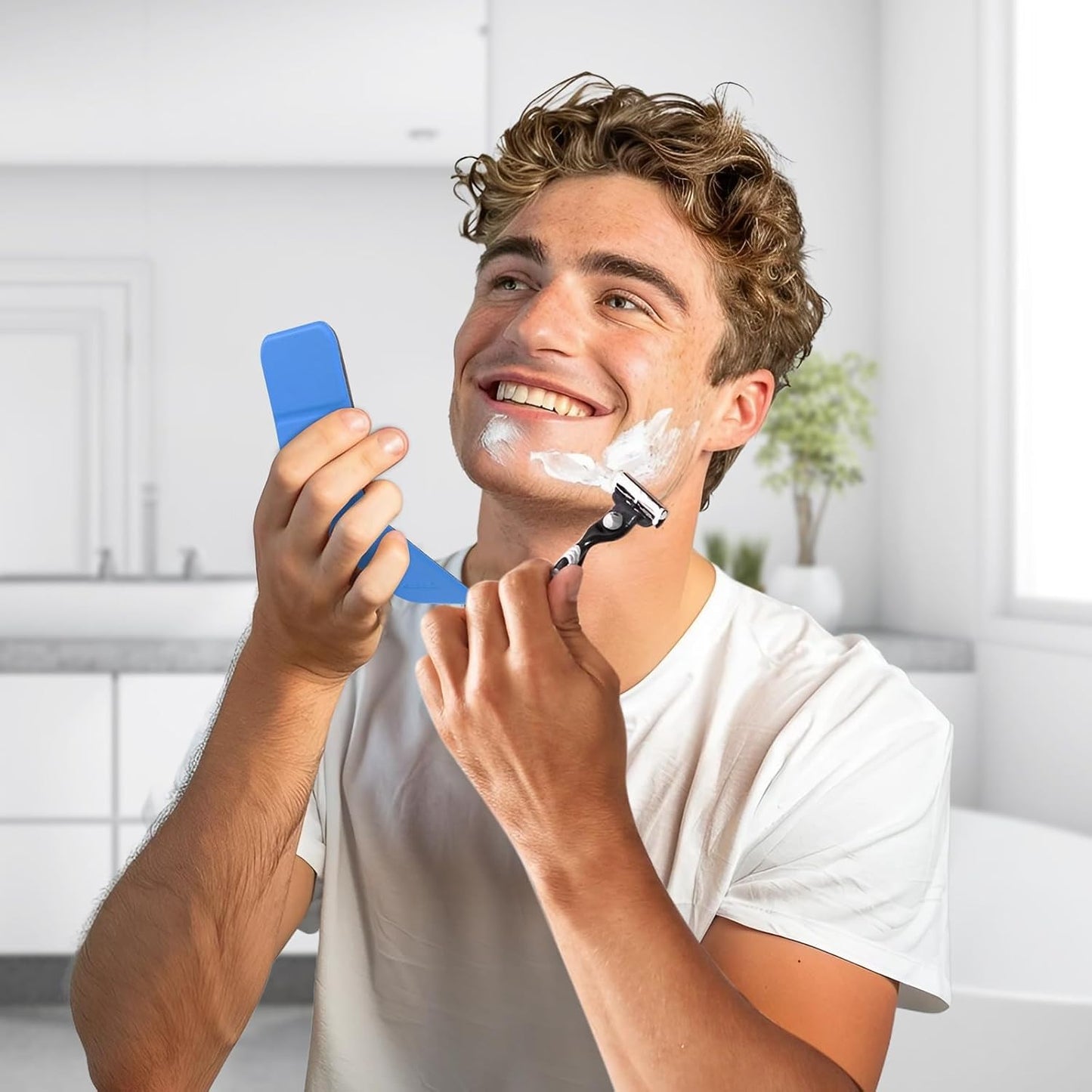 Hand Mirror,Ultrathin Ultralight, Portable, Folding, Handheld, Compact Travel Mirror for Camping,Home,Office,Small Mirror for Pocket and Purse,Good for Gift (Orange)