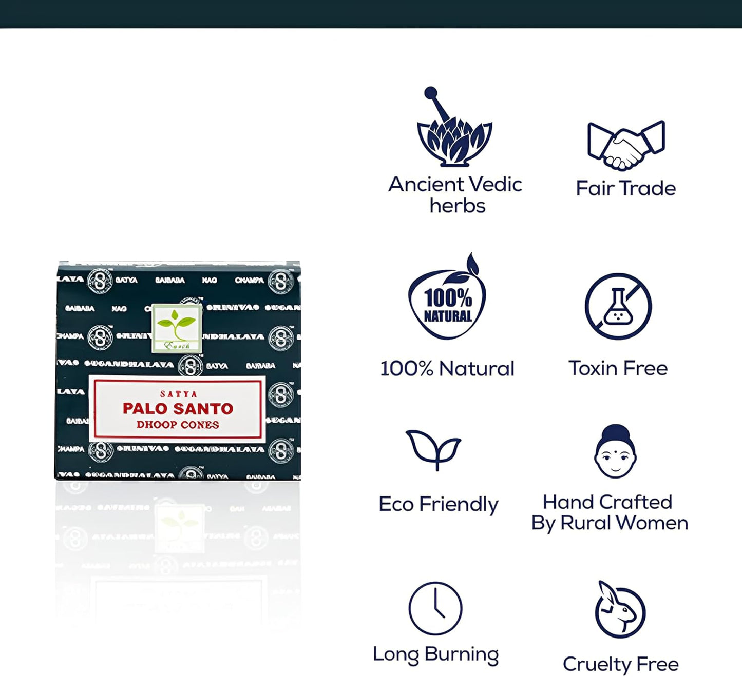 Satya Sai Baba Palo Santo Original Earth Marked Natural Masala Incense 144 Dhoop Cones in Pack of 12 Boxes | Best for Prayer, Meditation and Relaxation