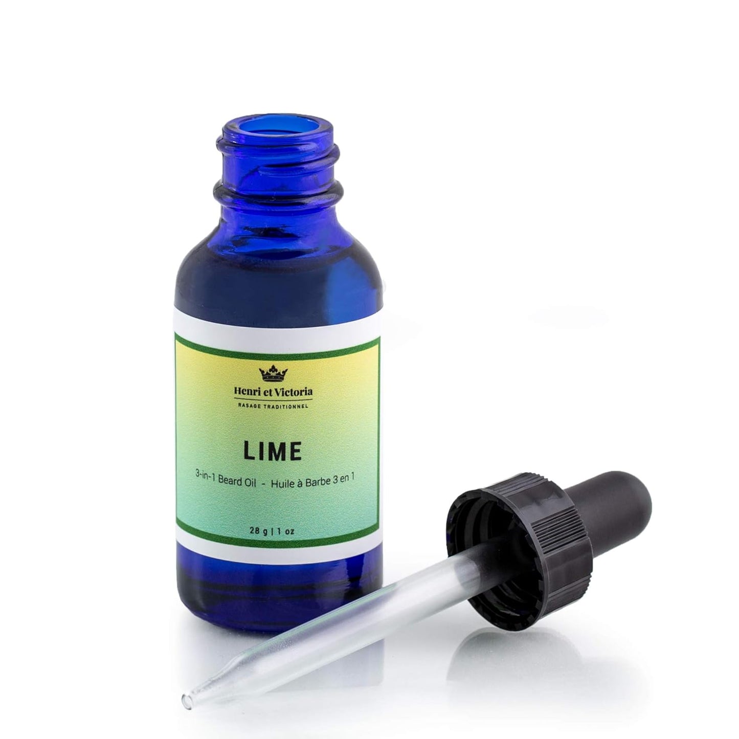Beard Oil Lime Fragrance | Canadian Made by Skilled Artisan | Moisturizing, Non-Greasy, Natural Ingredients | 28g (1oz)