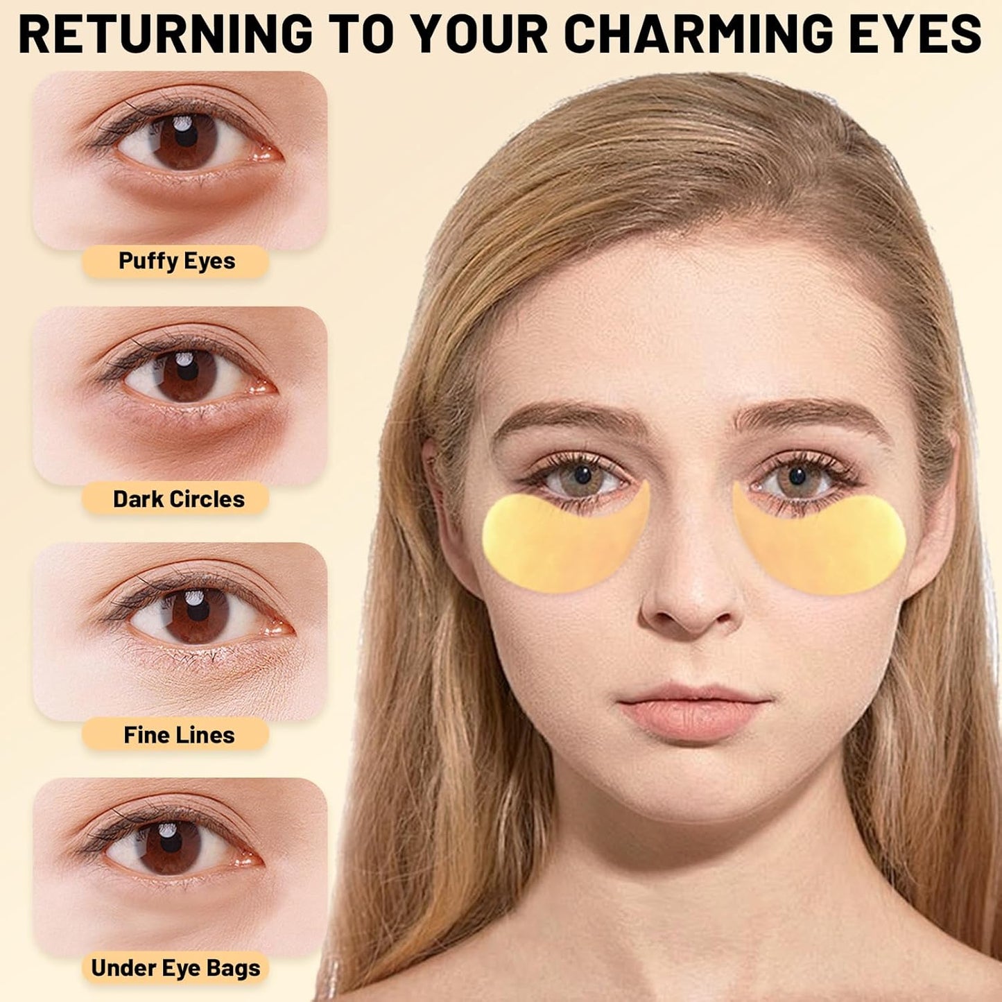 Snail Mucin Power Essence Set 3PCS, Snail Mucin Serum+Snail Mucin Moisturizer+Snail Hydrogel Eye Patch, Korean Skin Care Set for Hydrating, Dark Circles Undereye