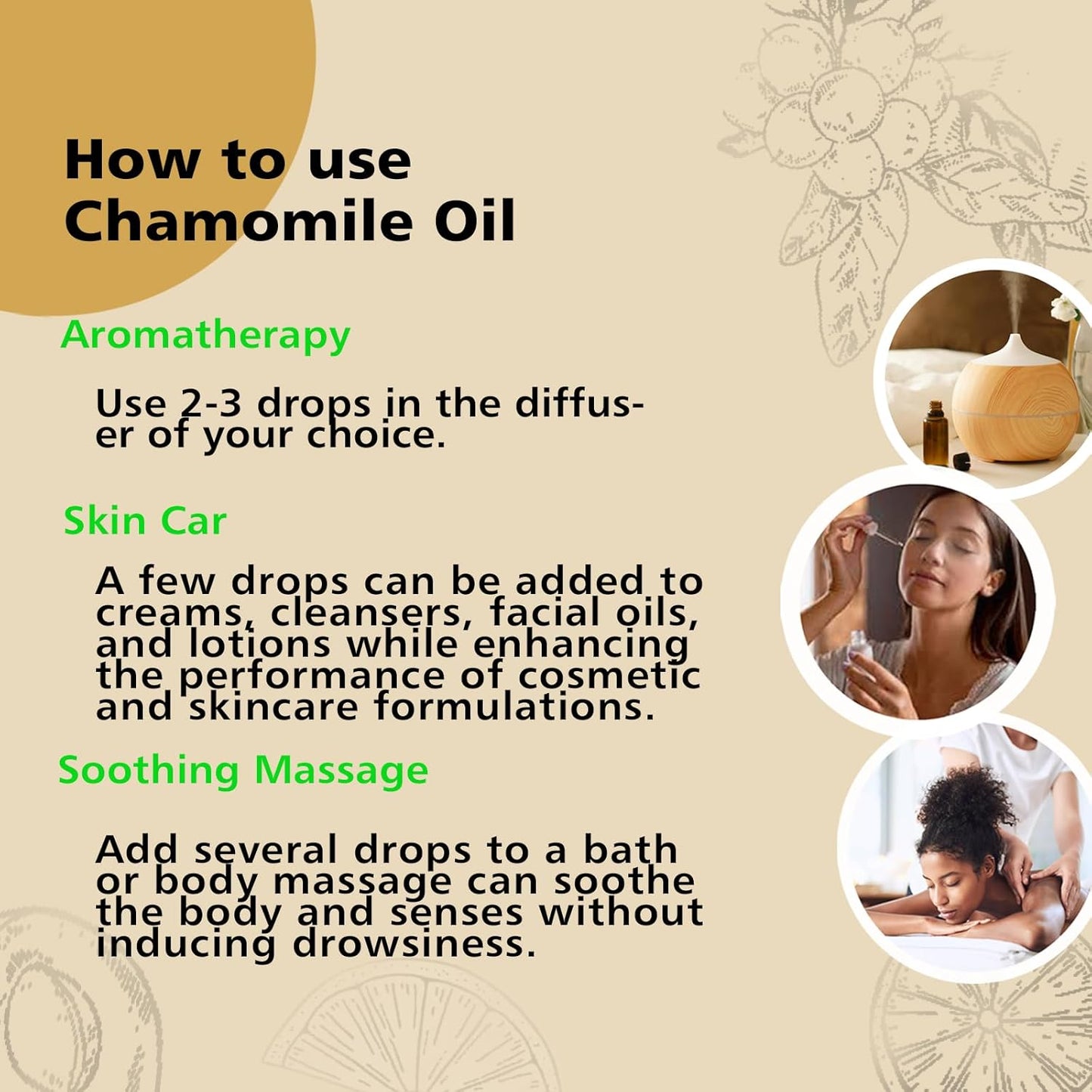 Chamomile Essential Oil 1 Oz - Pure Chamomile Oil for Skin, Relaxation & Aromatherapy, Diffuser, Massage & DIY