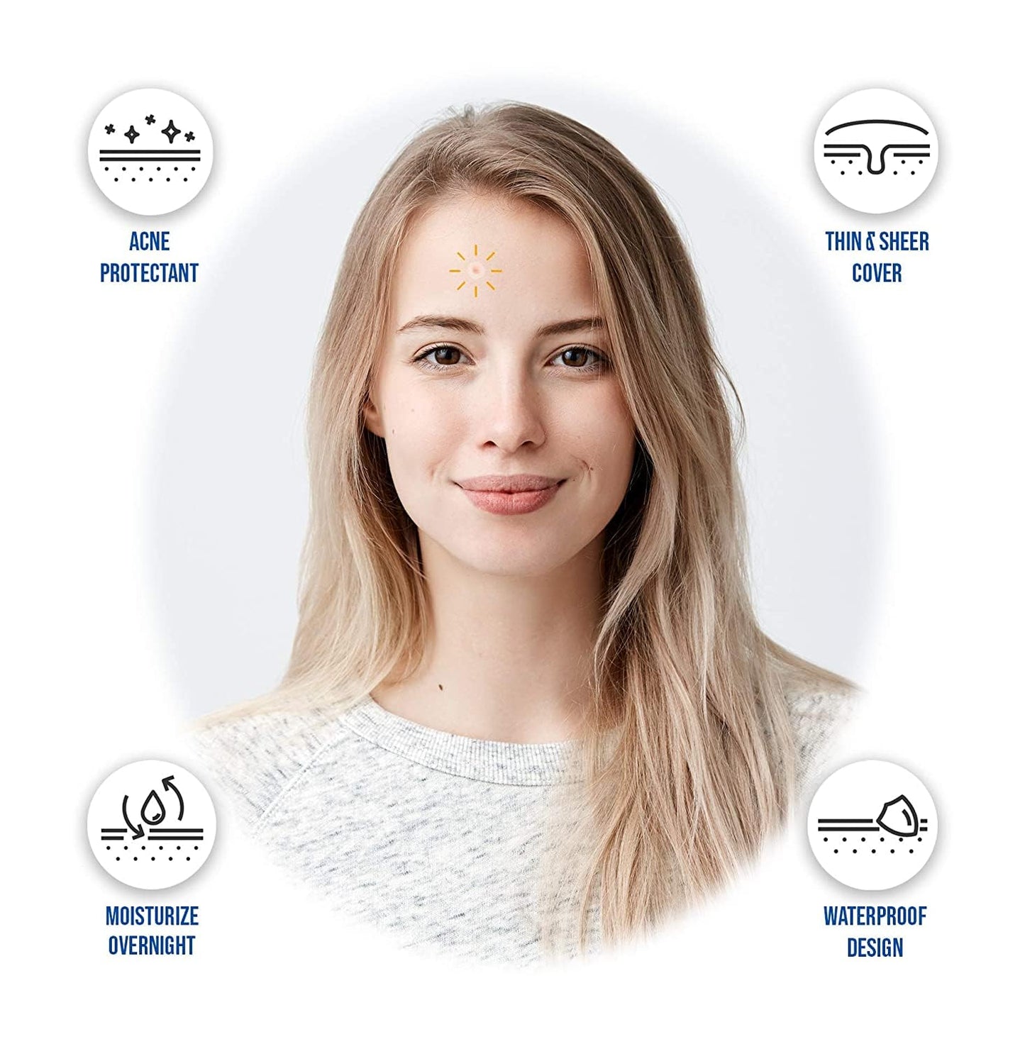 Celavi Acne Spot Treatment Hydrocolloid Patch (Acne Treatment, 48 Count)