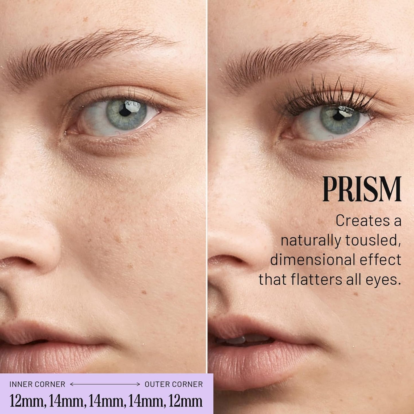 Lilac St - Prism Glamorous Faux Eyelash Clusters (16mm) - Dynamic & Fluttery Volume - DIY Lash Extension Wisps - Lightweight & Lifelike - Lasts 10 Days - Women Founded, Cruelty Free, Vegan - 10 Lashes