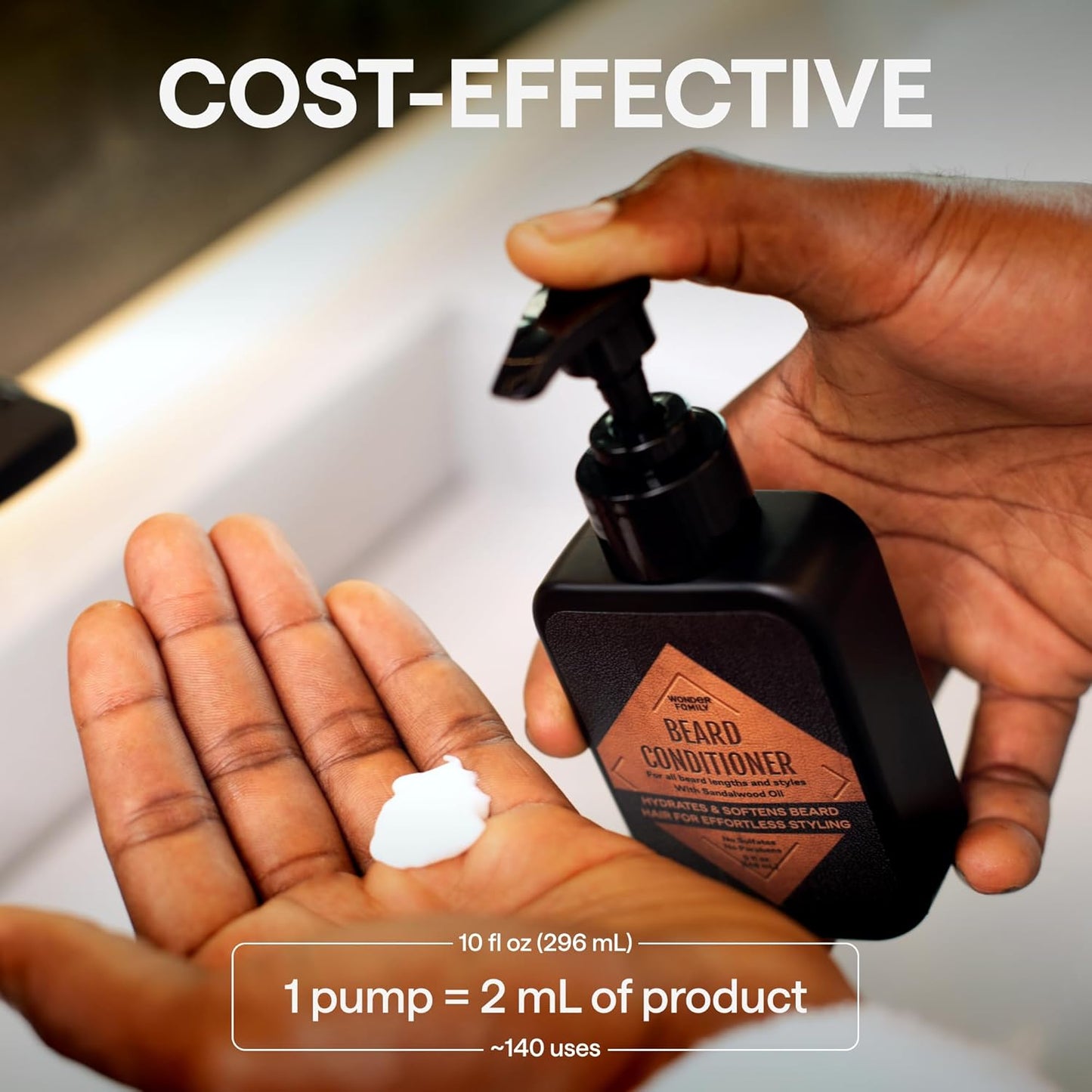 Beard Conditioner for Men - Conditioner Softener - Part of a Beard Care Kit for Men along with Beard Oil, Balm, Wash - Sandalwood Beard Conditioner 5 Oz (2 Pack)